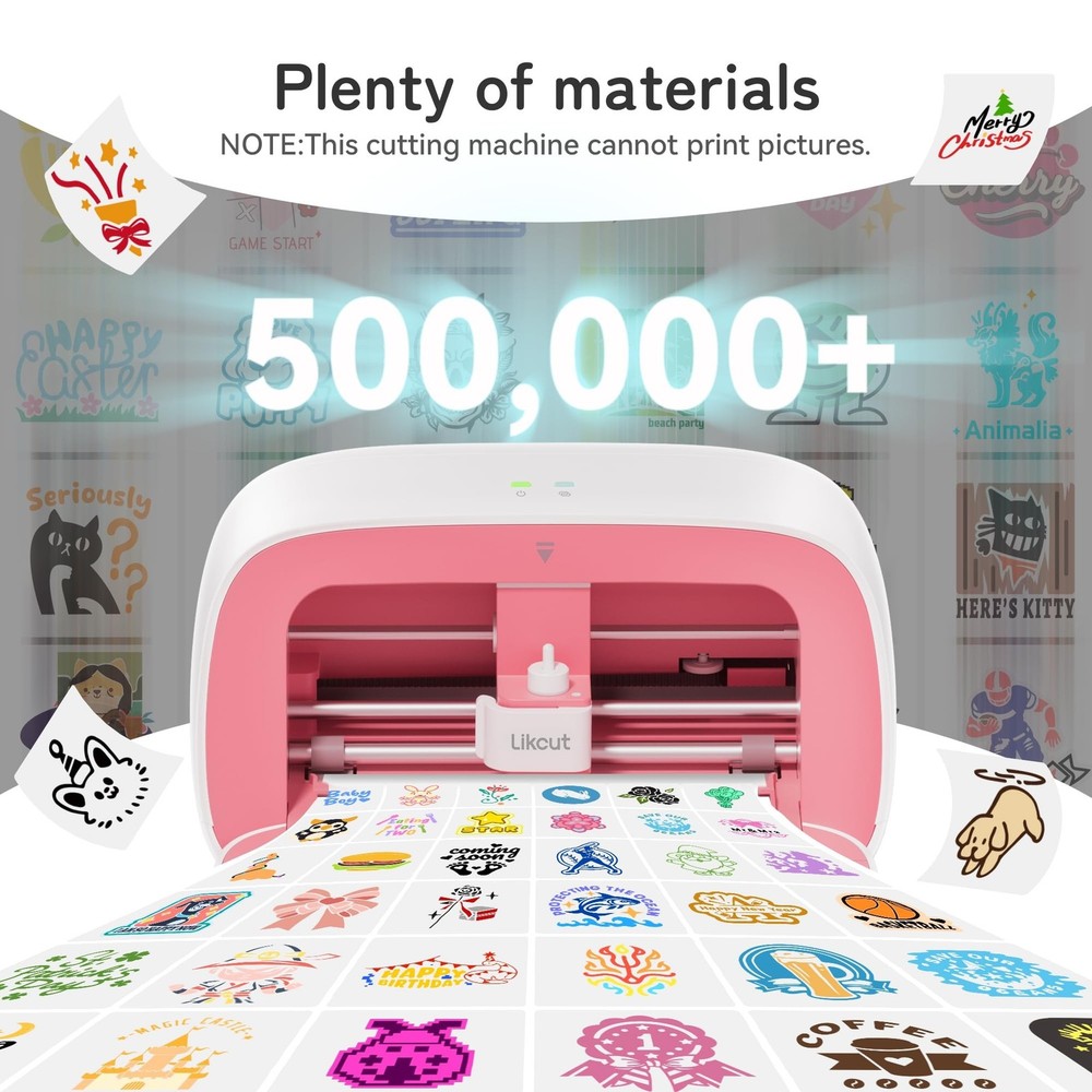 Likcut Vinyl Cutter Machine Creator Bundle with Carrying Case & Accessories, ...