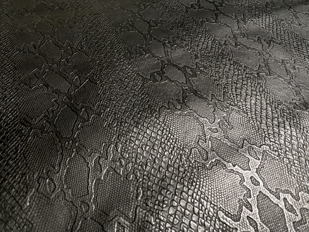 Python Embossed Black Color (100% Genuine skin)