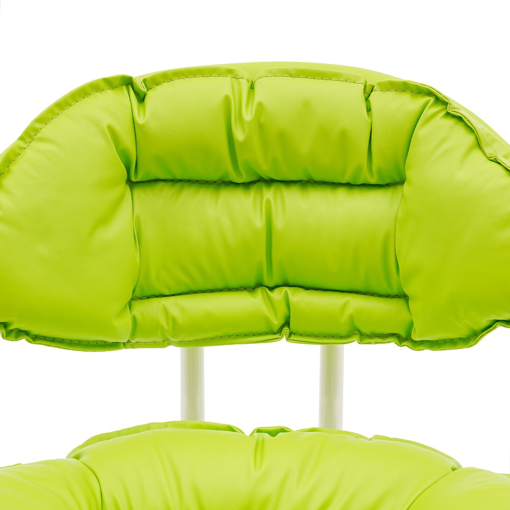 NEW Green Rolling Stool with Back Rest Heavy Duty Rolling Stool Roller Chair US