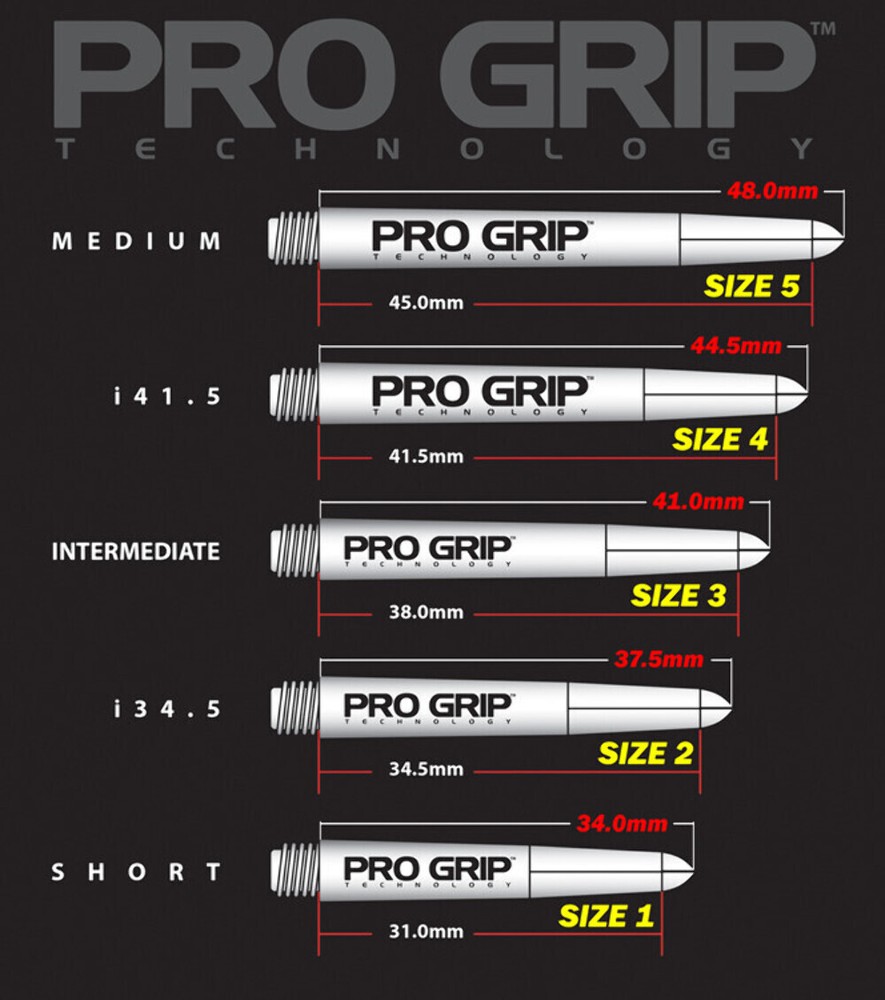 Target Pro Grip Vision Shafts - Clear Red Short