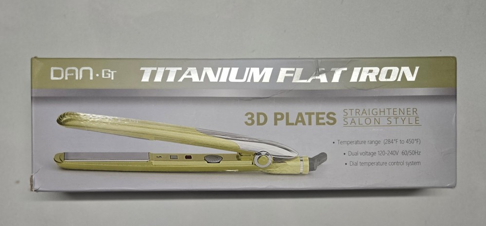 Dan Technologies GT Titanium Flat Iron | Twist Straighten & Curl Hair