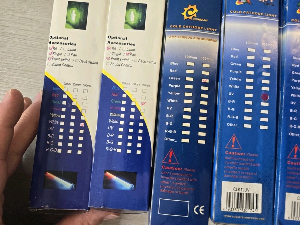 Lot 7 Sealed Logisys Cathode, Meteor Light, Sunbeam Cathode Kits J111