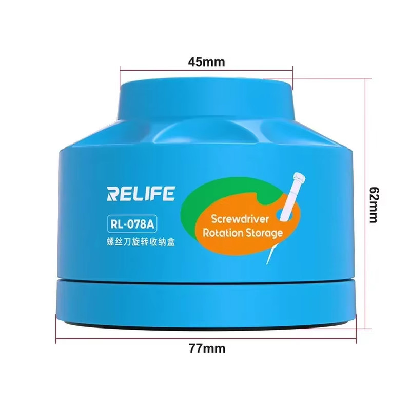 RELIFE RL-078A Multi-Function Screwdriver Storage Holder Rotating Box 360° Rotat