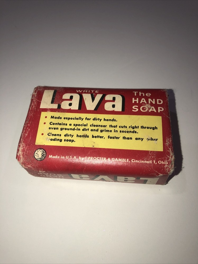 LAVA White Hand Soap Bar Regular Size Vintage Packaging -Unopened
