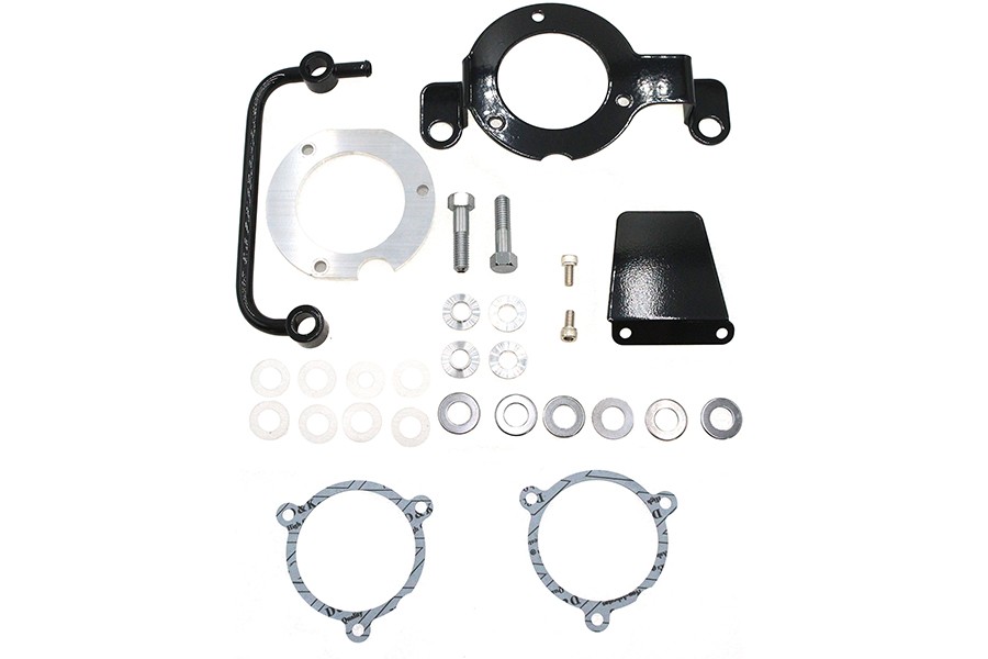 M8 EFI Air Cleaner Support Bracket Kit Black for Harley-Davidson