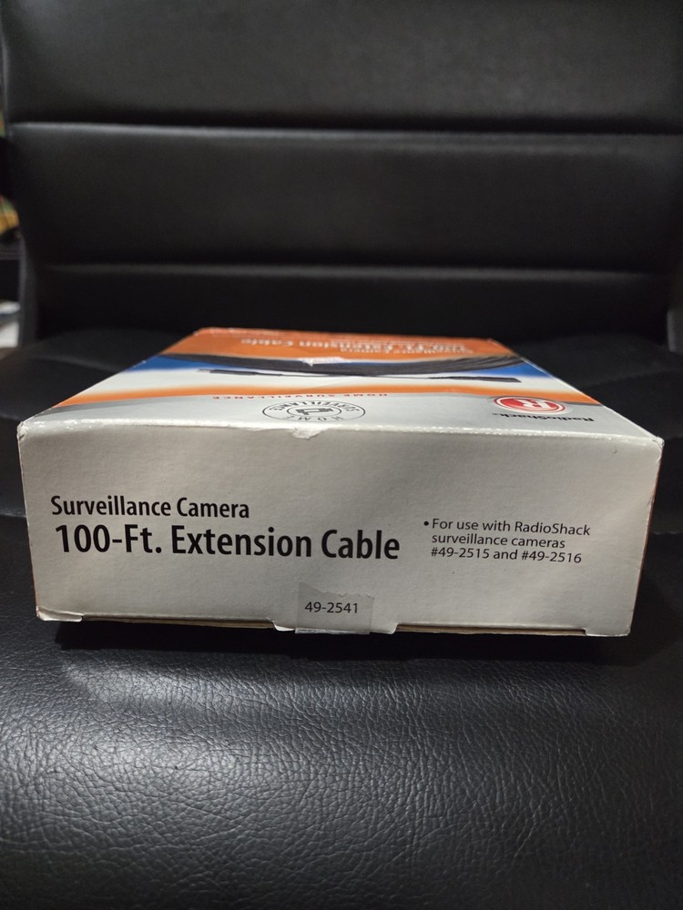 "NEW" RadioShack 49-2541 100Ft security camera extension cable Shielded