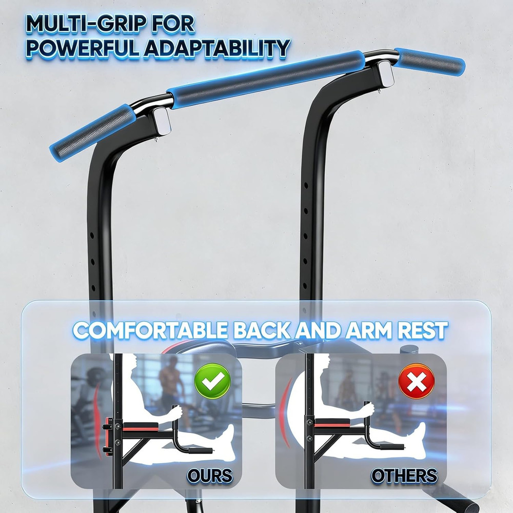 Pull up Bar, Multi-Function Pull up Dip Bar Station, Home Gym Workout Strength T