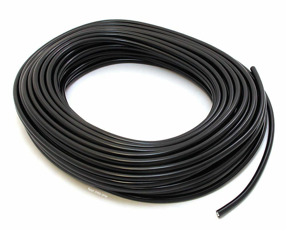 Black Spark Plug Wire - 7mm - Silicon Jacketed - 4 Foot Length