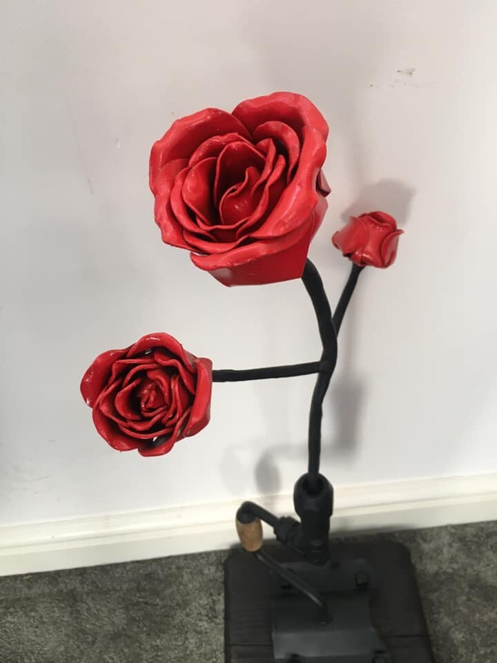 Blacksmith Rose 5 petal blanks unfinished ready to forge 10cm :