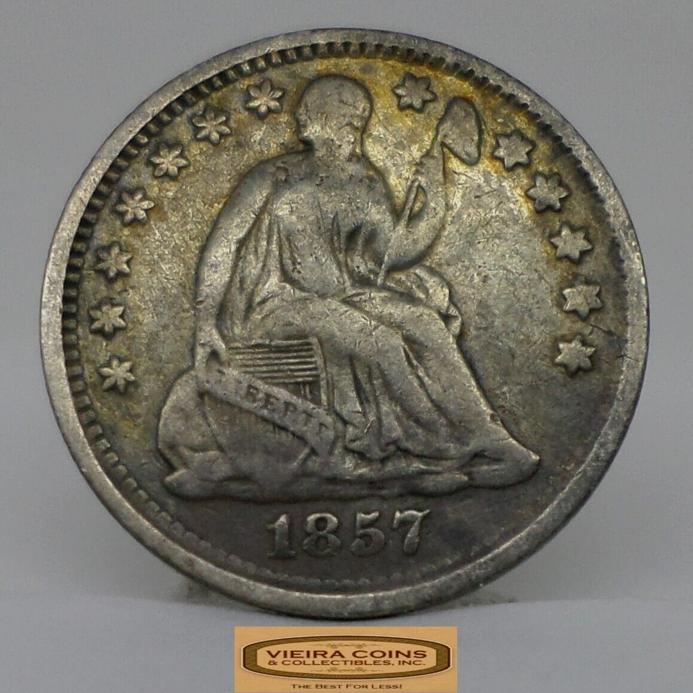 1857 Liberty Seated Silver Half Dime - #C43590NQ