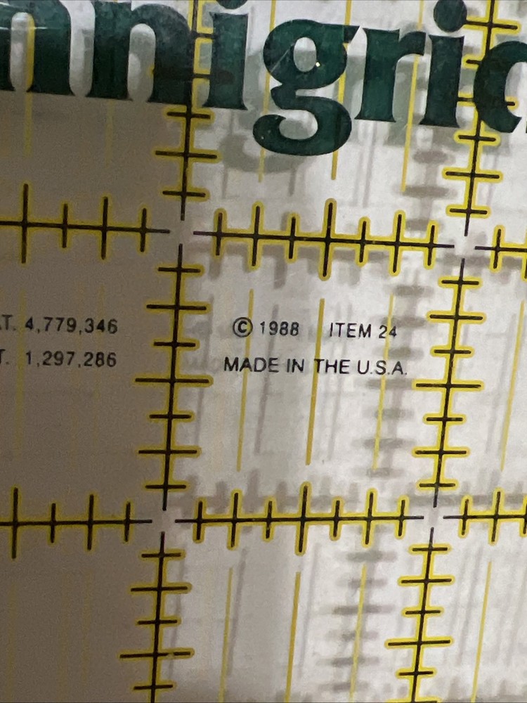 Omnigrid Omnigrip Ruler, 6 x 24” Clear Template.