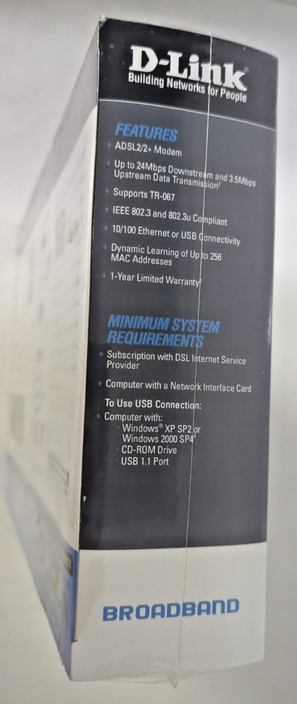 D-Link DSL-2320B ADSL2/2+ETHERNET/USB MODEM