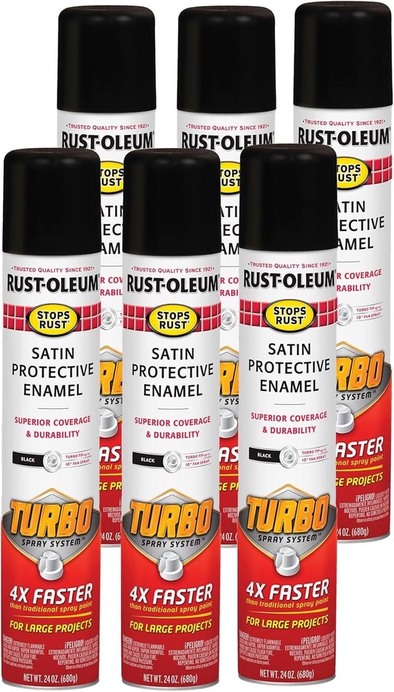 Rust-Oleum 393378 Stops Rust Turbo Spray Paint, 24 Oz
