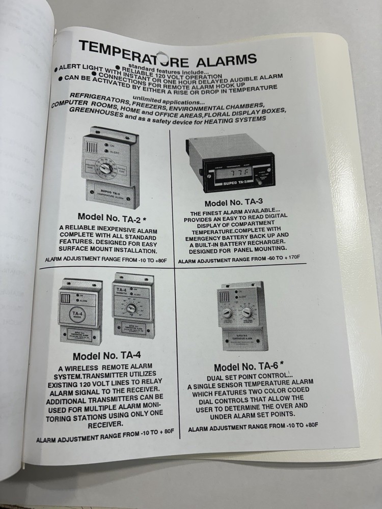 Supco CR-87 Temperature Recorder User Manual Instruction Book Guide Supco CR87