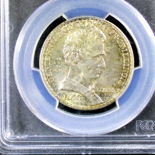 1918 Lincoln Silver Commemorative Half Dollar - PCGS MS-64 - Mint State 64