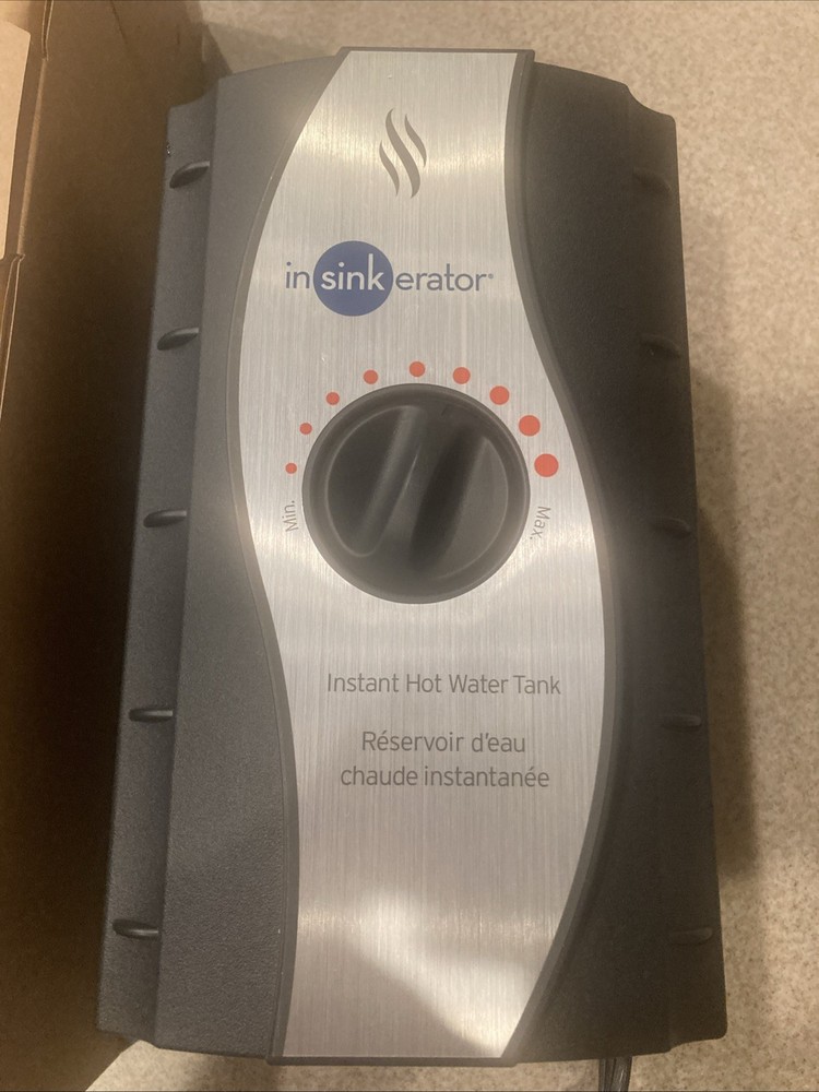 InSinkErator HWT Black Silver 2/3-gal Stainless Instant Hot Water Tank Untested