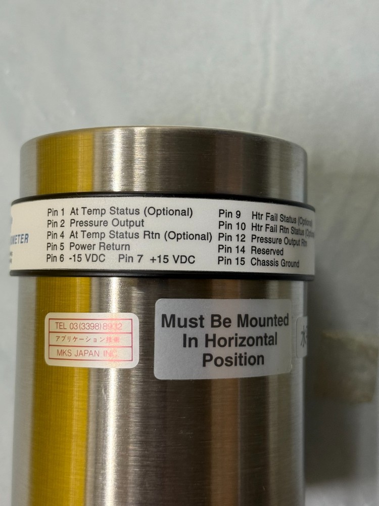 MKS Baratron 627B01TBC1B Capacitance Manometer