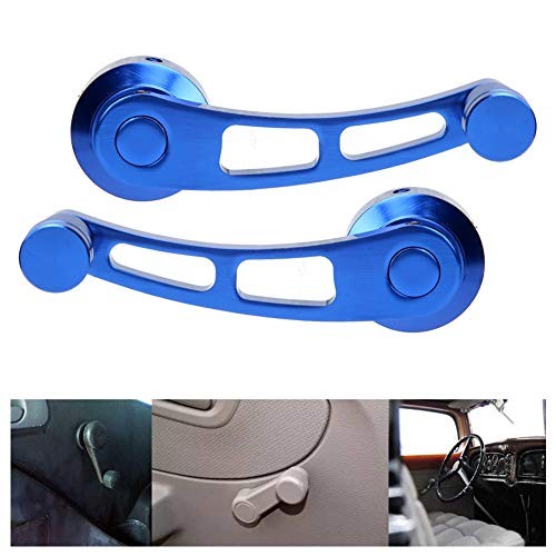 2Pcs Window Crank, Alloy Window Handle Riser Winder Crank Handle Fit for Blue