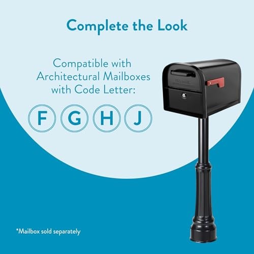 7507B Basic Post with Decorative Cover Black