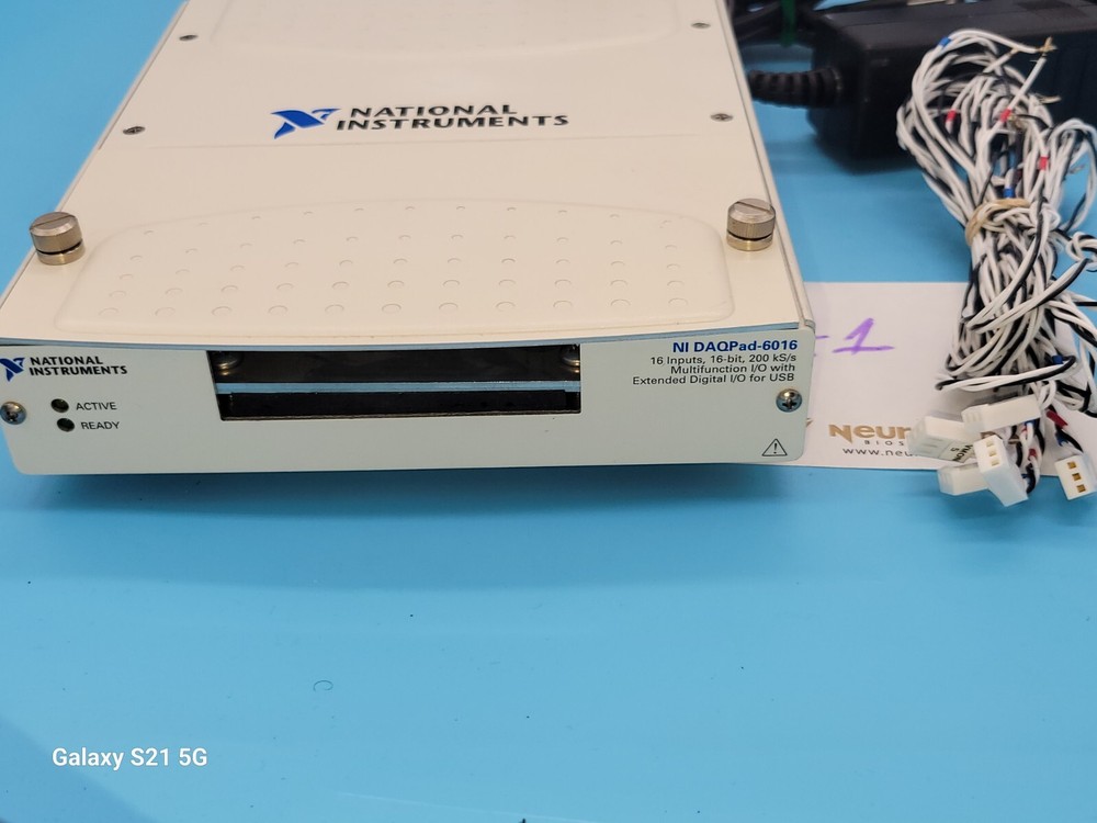 National Instruments NI DAQPad-6016+ ADAPTER-USB CABLE + 3 FT SINGLE CABLES