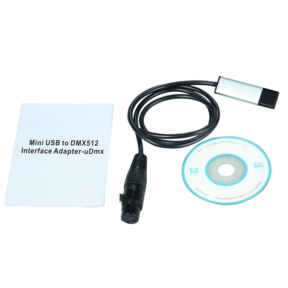 Usb To Dmx512 Interface Adapter Stage Lighting Disco Light Dj Dmx