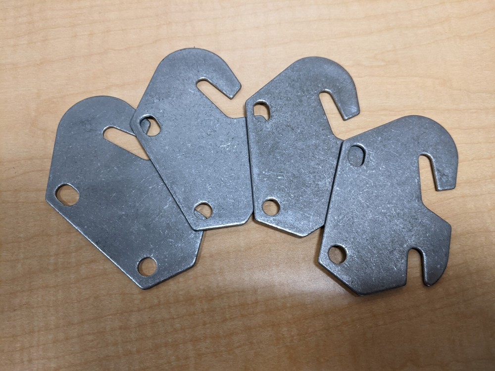 "Draw-Tite" Bed Rail Hooks bed side end connection connecting hardware plate