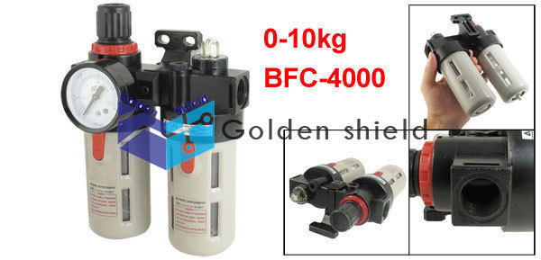 1PC BFC4000 Air Source Treatment Unit Pneumatic Regulator Lubricator Set