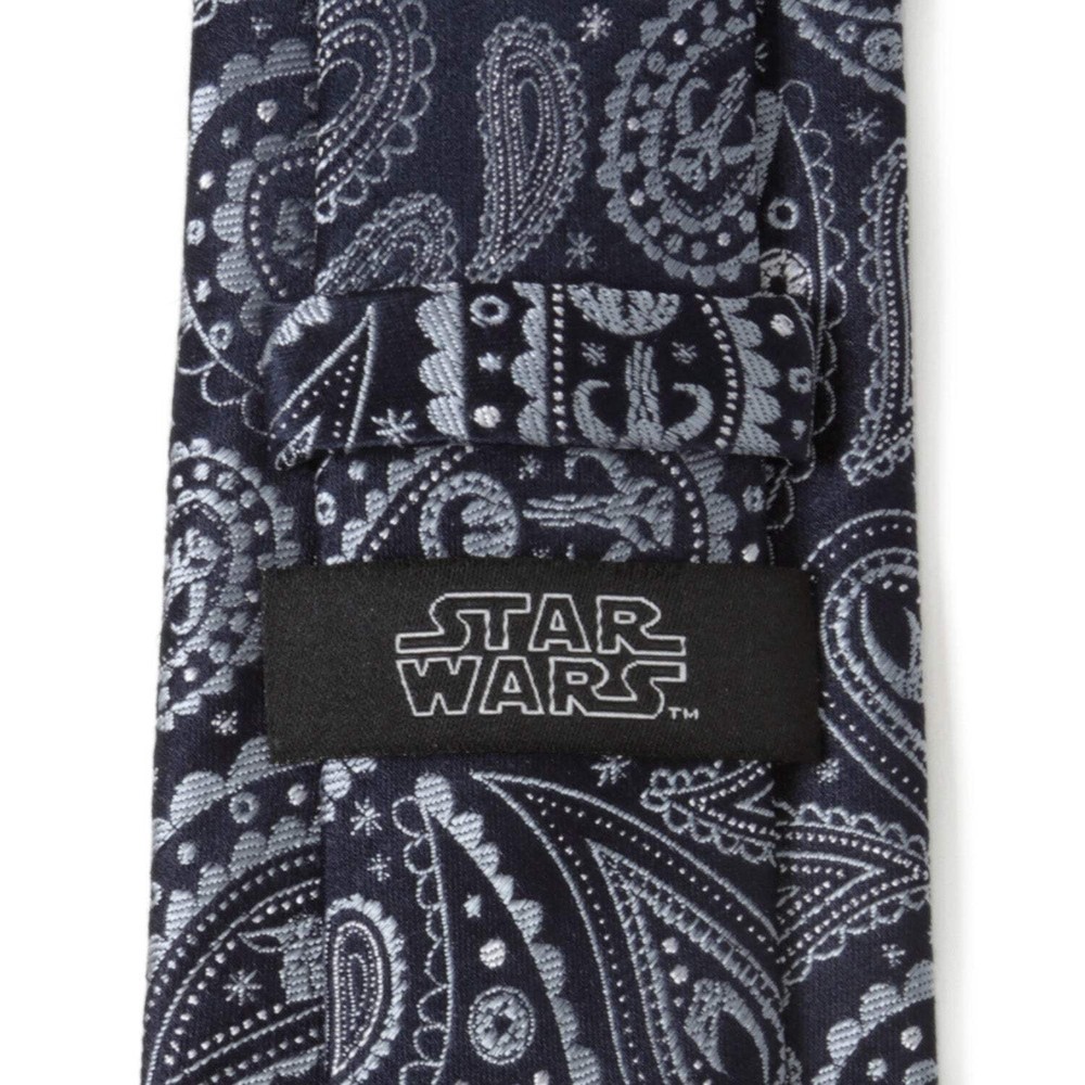 Star Wars Mandalorian Blue Paisley Tie