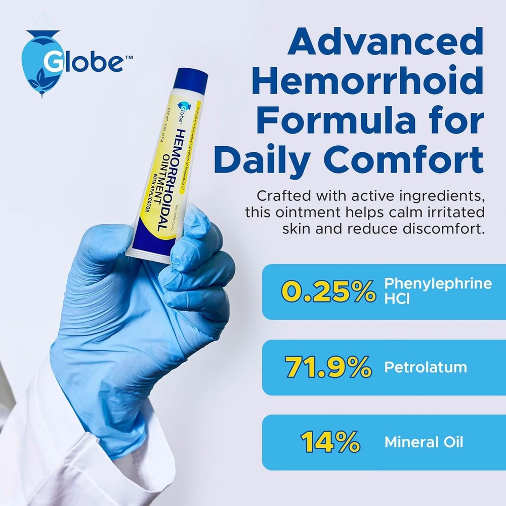 Hemorrhoidal Ointment - Maximum Strength - for Burning Itching Discomfort 2oz