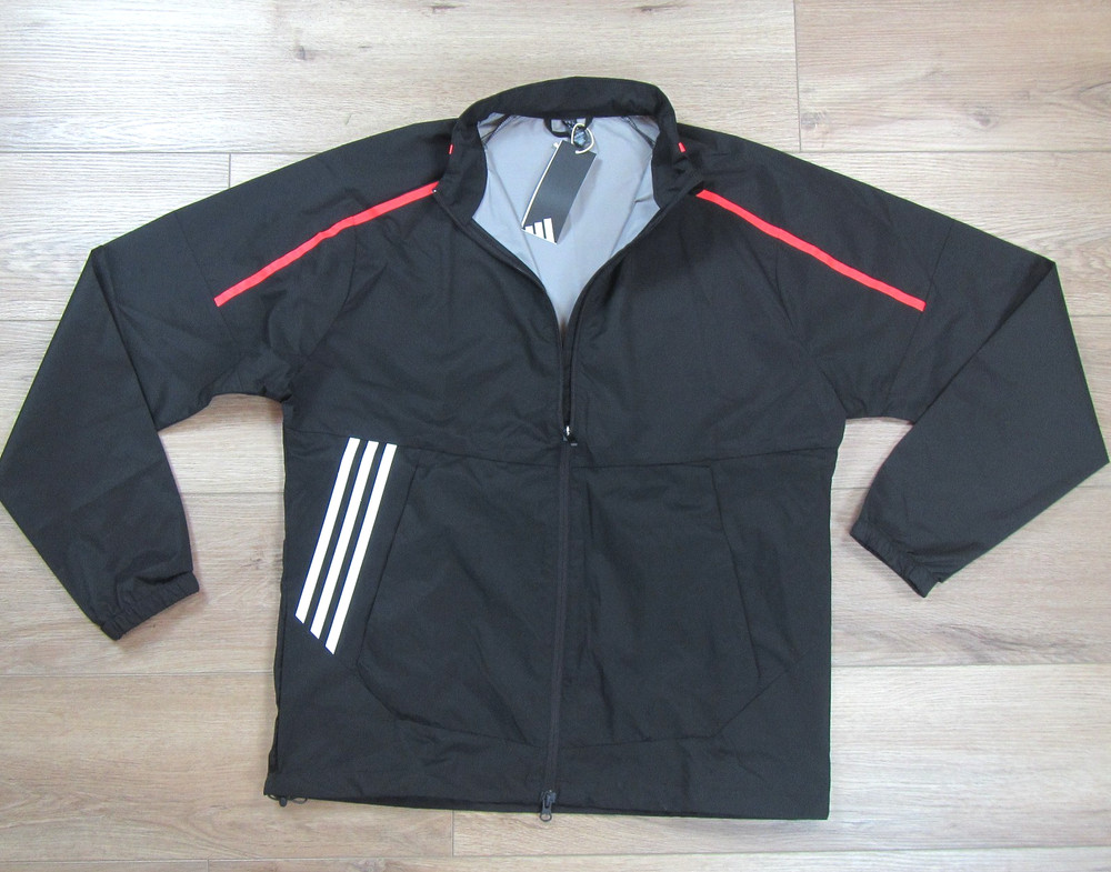 NEW 2026 ADIDAS MENS BLACK CORE FULL ZIP PROVISIONAL GOLF JACKET MEDIUM IT2364