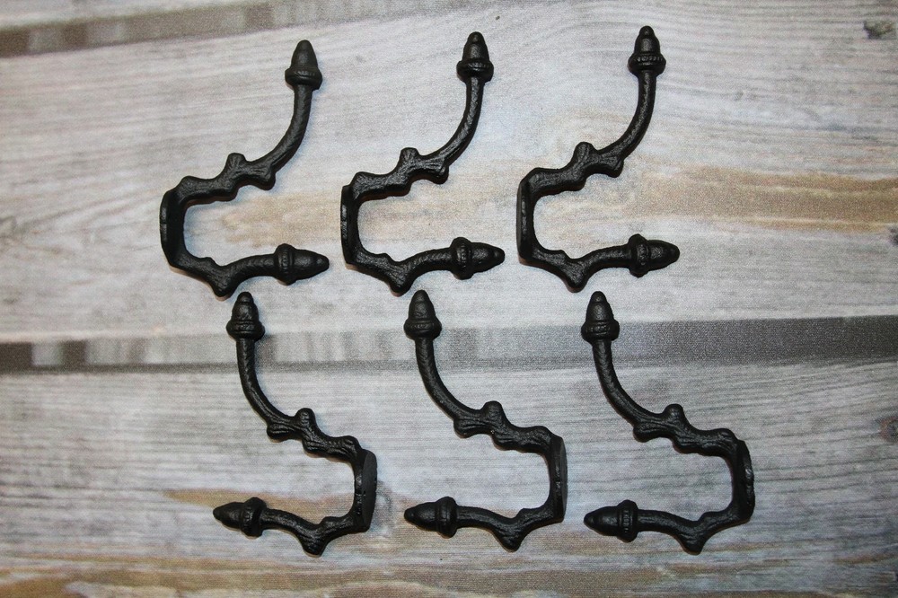 2-ANGULAR ACORN DOUBLE Wall Hooks,Fall Home Decor,Country Kitchen Decor,H-19