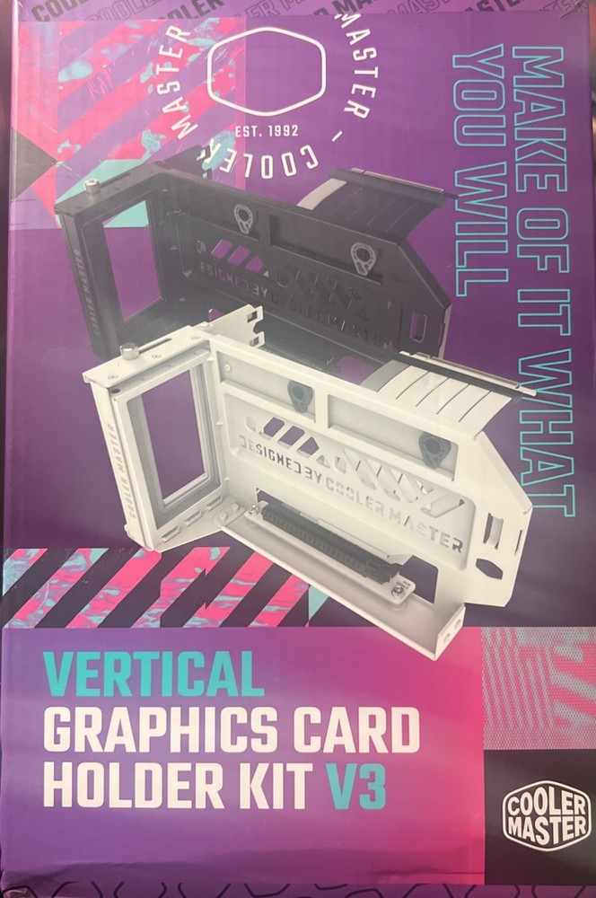 Cooler Master MasterAccessory Vertical Graphics Card Holder Kit V3 White with Pr