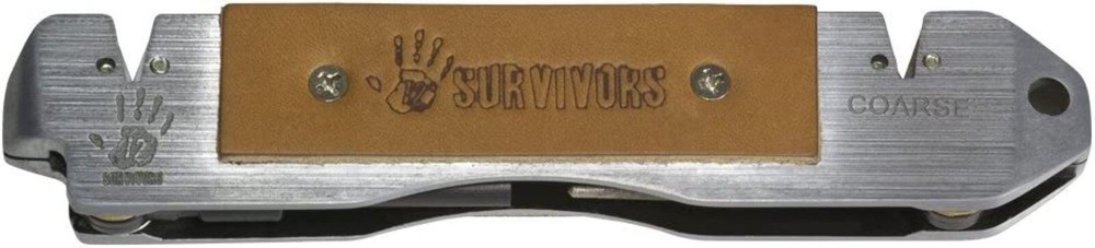 12 Survivors SHARP & SPARK 6-In-1 Knife Sharpener & Fire Starter Tool TS76001