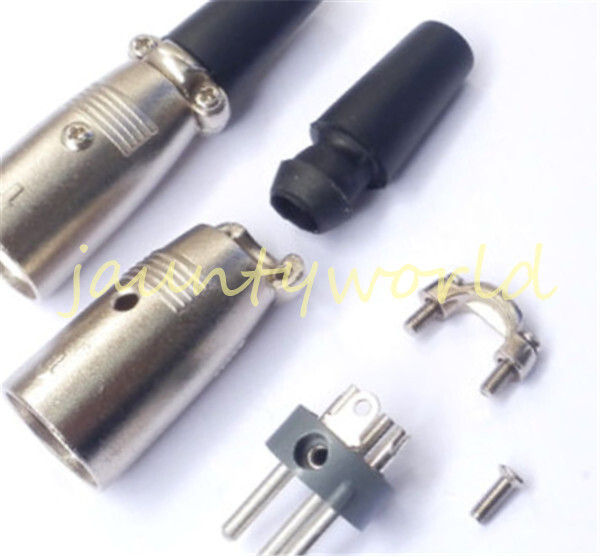 1PCS MicrophPatch XLR Male 3-pin Plug Connector