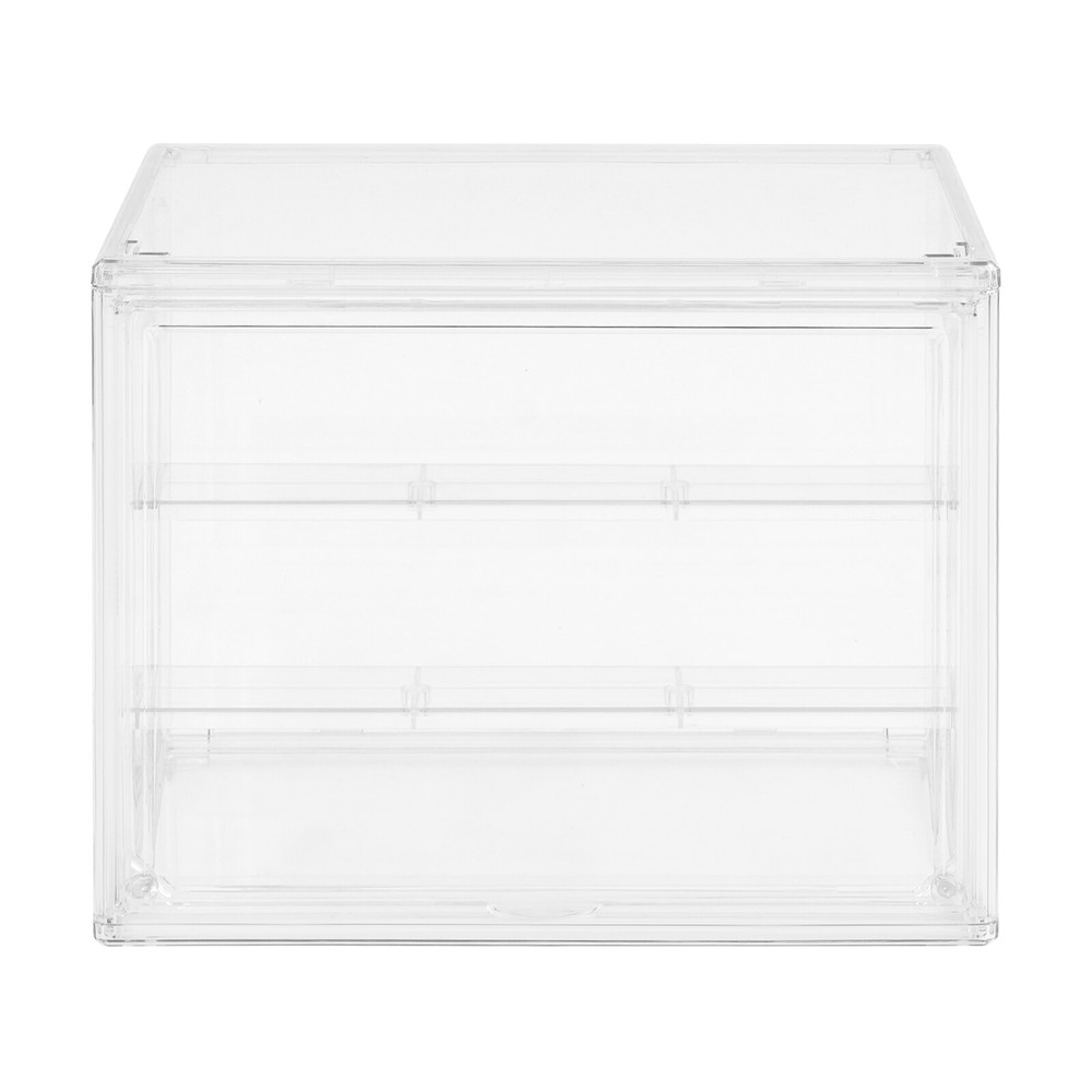 Step-layering Clear Display Case PET Tabletop Storage Box Figurines Display Box