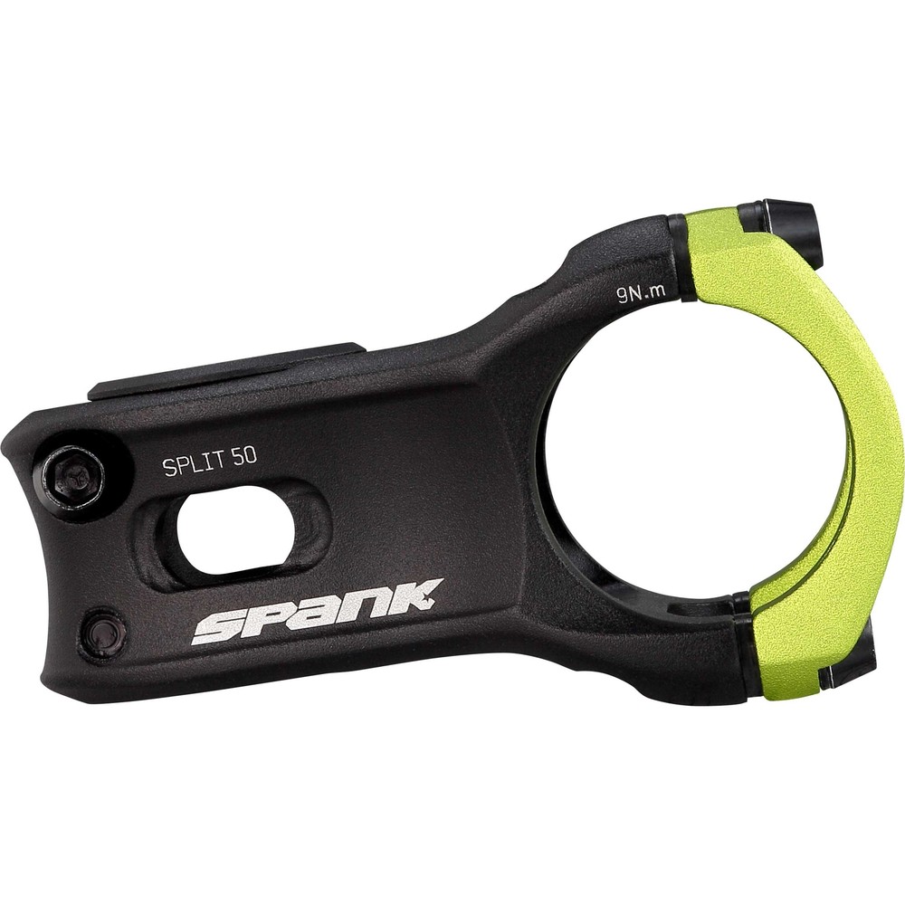 SPANK SPLIT 35 Stem 50mm Green Aluminum | Highly Weight-Optimized Single Crown