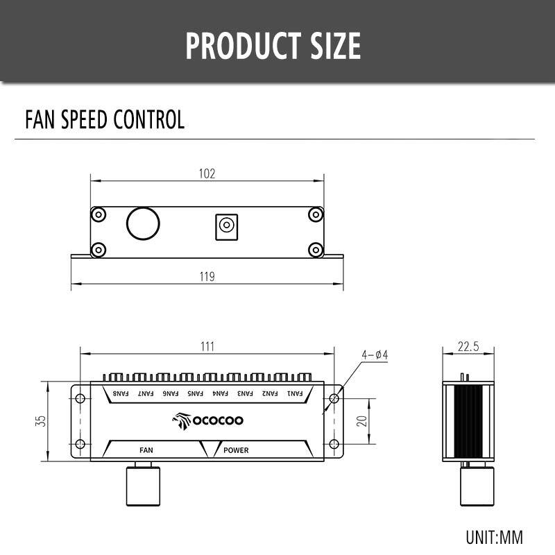 Speed Controller Pump Fan DC12V Computer Radiator Water Cooling System DIY