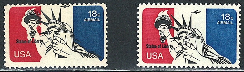 Mint US Errors (left one Color Shifted right one regular)Stamp,Scott# C87,(MNH)