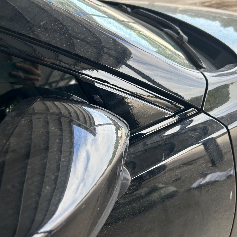 Glossy Black Chrome Delete Window Trims For Mazda 3 BM 2014-2019