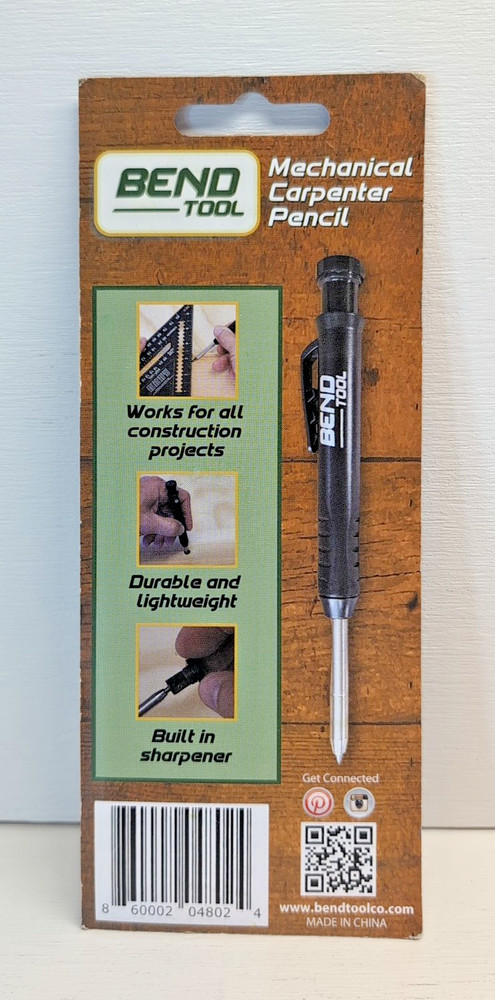 NEW! BEND TOOL MECHANICAL CARPENTER PENCIL - CONSTRUCTION PRJECT TOOL SHARPENER