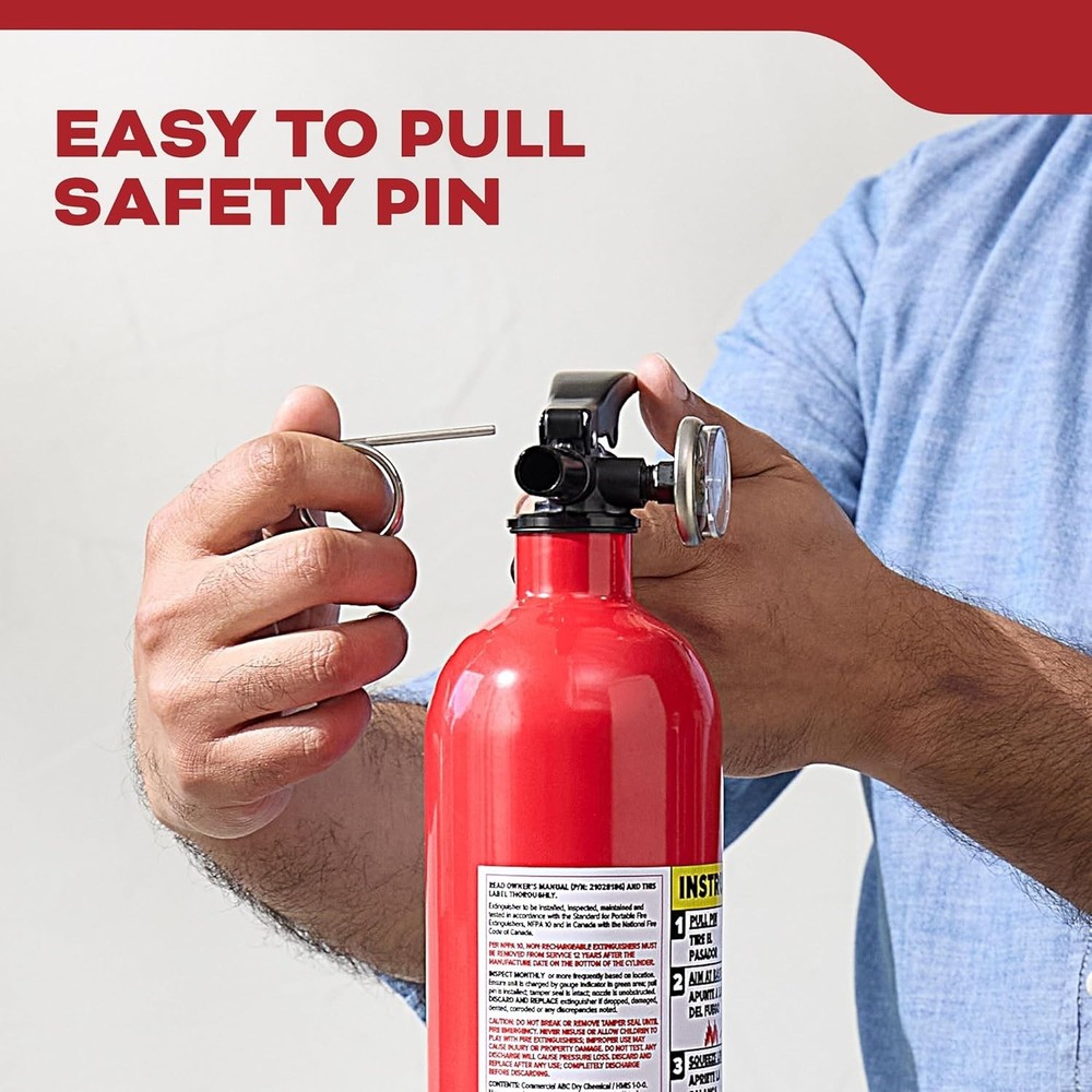 Kidde FA110G Fire Extinguisher 1A10BC Multi Purpose Home Office Dorm Red