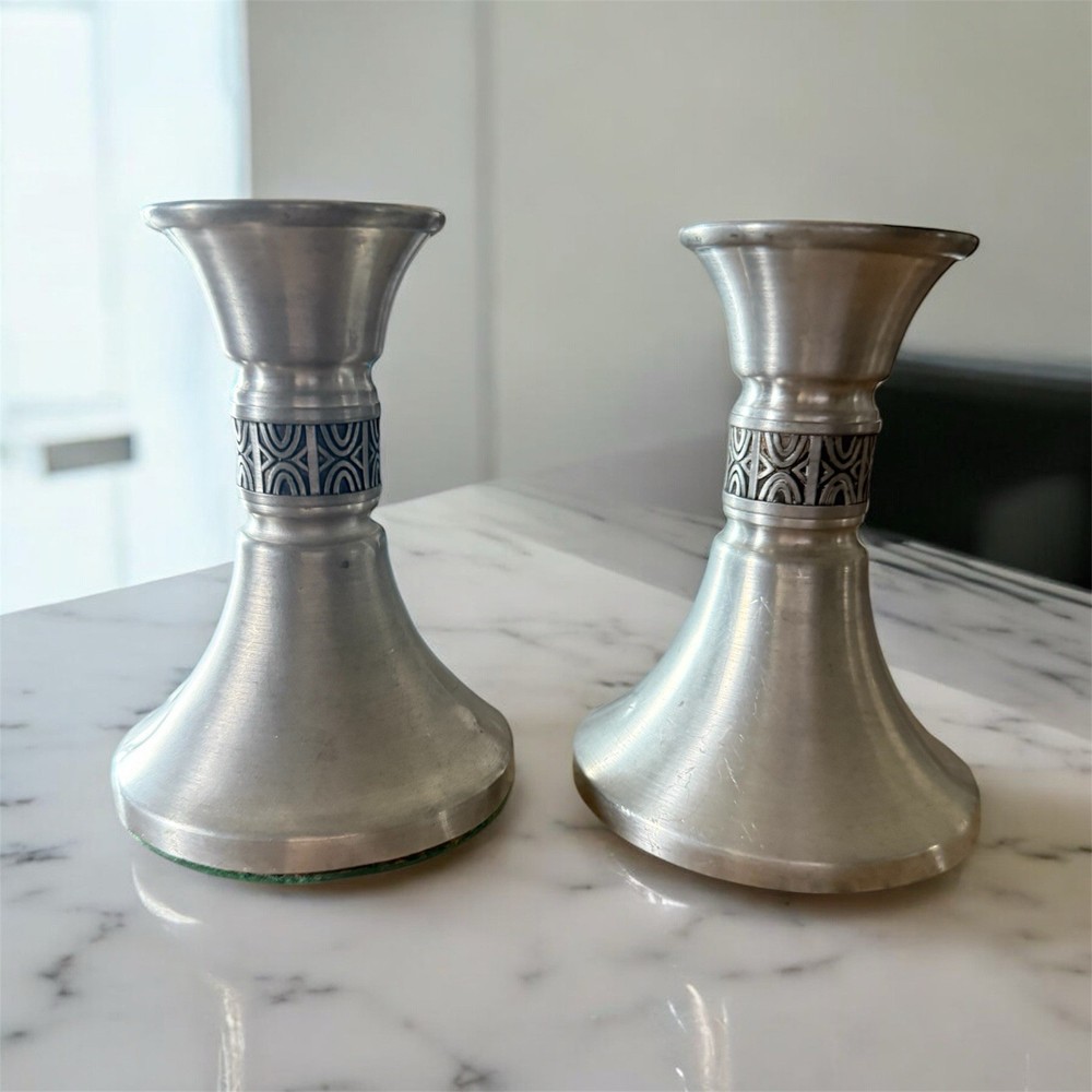 VTG Haugard Norway Candlesticks Pair