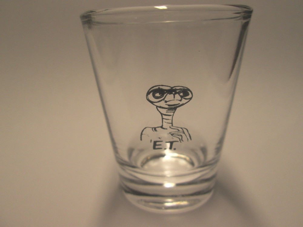 E.T. THE EXTRA TERRESTRIAL IMAGE SHOT GLASS