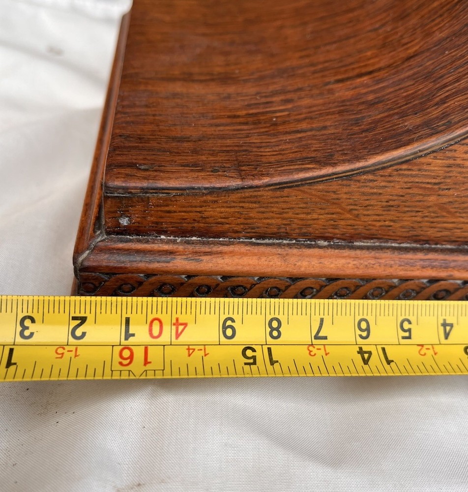 Napoleon Clock With Westminster Chime & Key In Oak Case