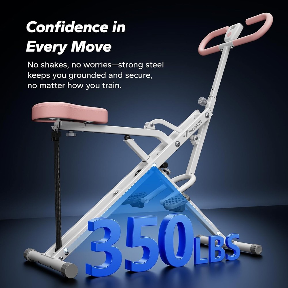 Squat Machine, MERACH R07 2 in 1 Squat Rowing Machine