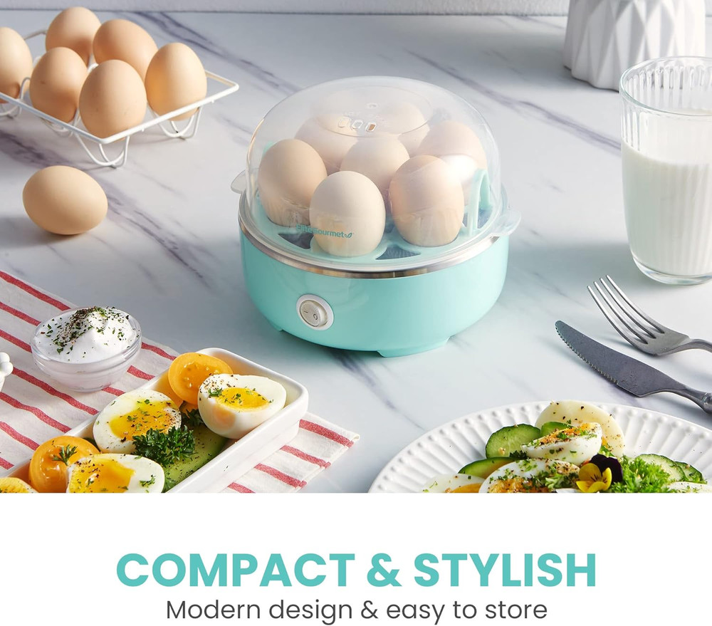 EGC115M Easy Egg Cooker Electric 7-Egg Capacity, Soft, Medium, Hard-Boiled Egg C