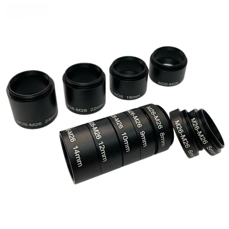 M26 Microscope Objective Lens Adapter Ring M26 x 0.706 Lenses Extender Adaptor