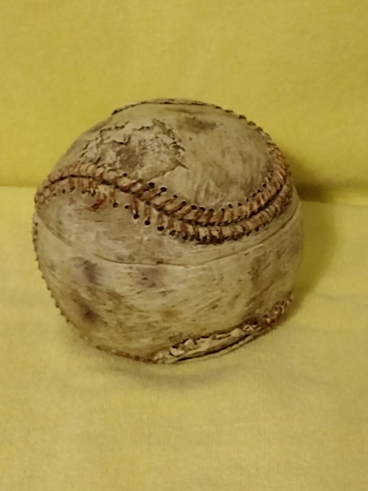 Softball decorative container For Storage, Holds, Keys, Coins Whatever. Nice