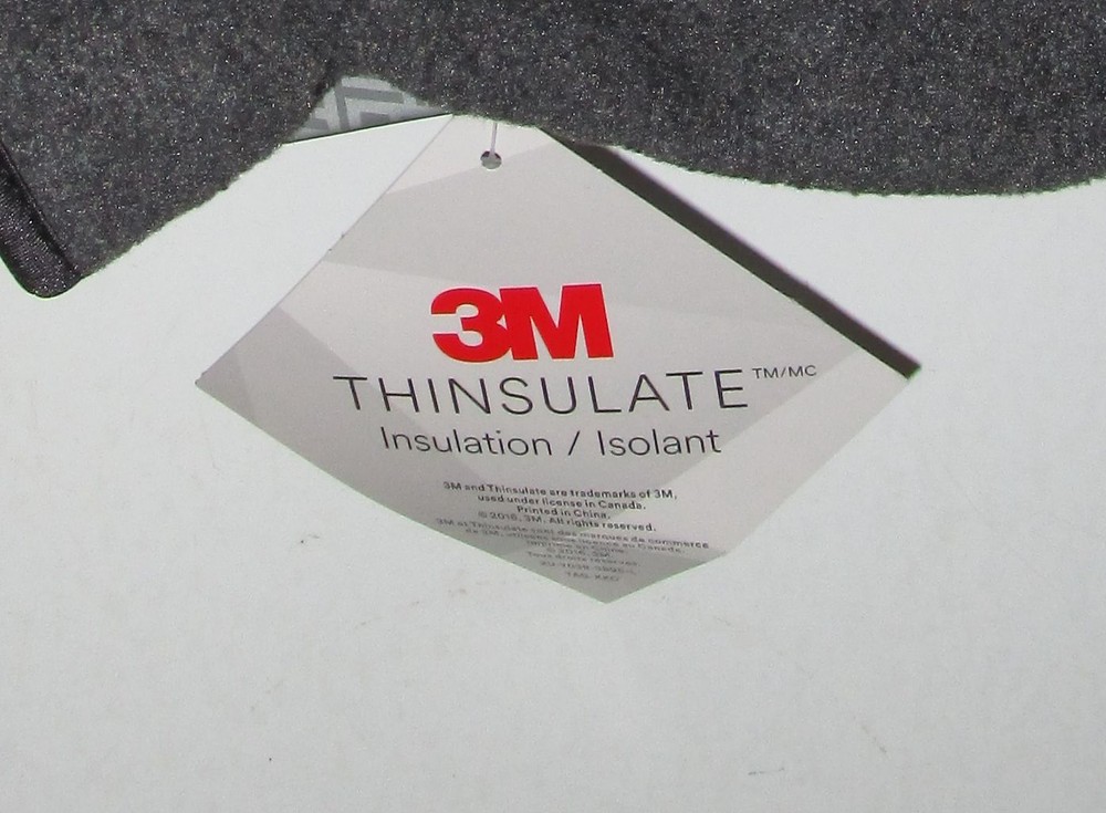 TEK GEAR~SMALL MEDIUM~Men's Dark Coal Heather Microfleece Cuffed Gloves