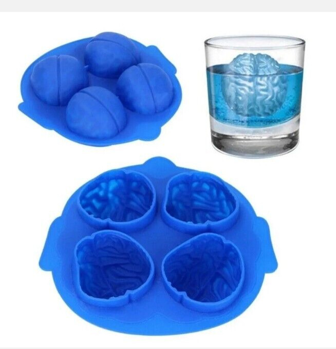 4 pack - 2 Octopus +2 BRAINS Silicone Ice Cube #drinks #science